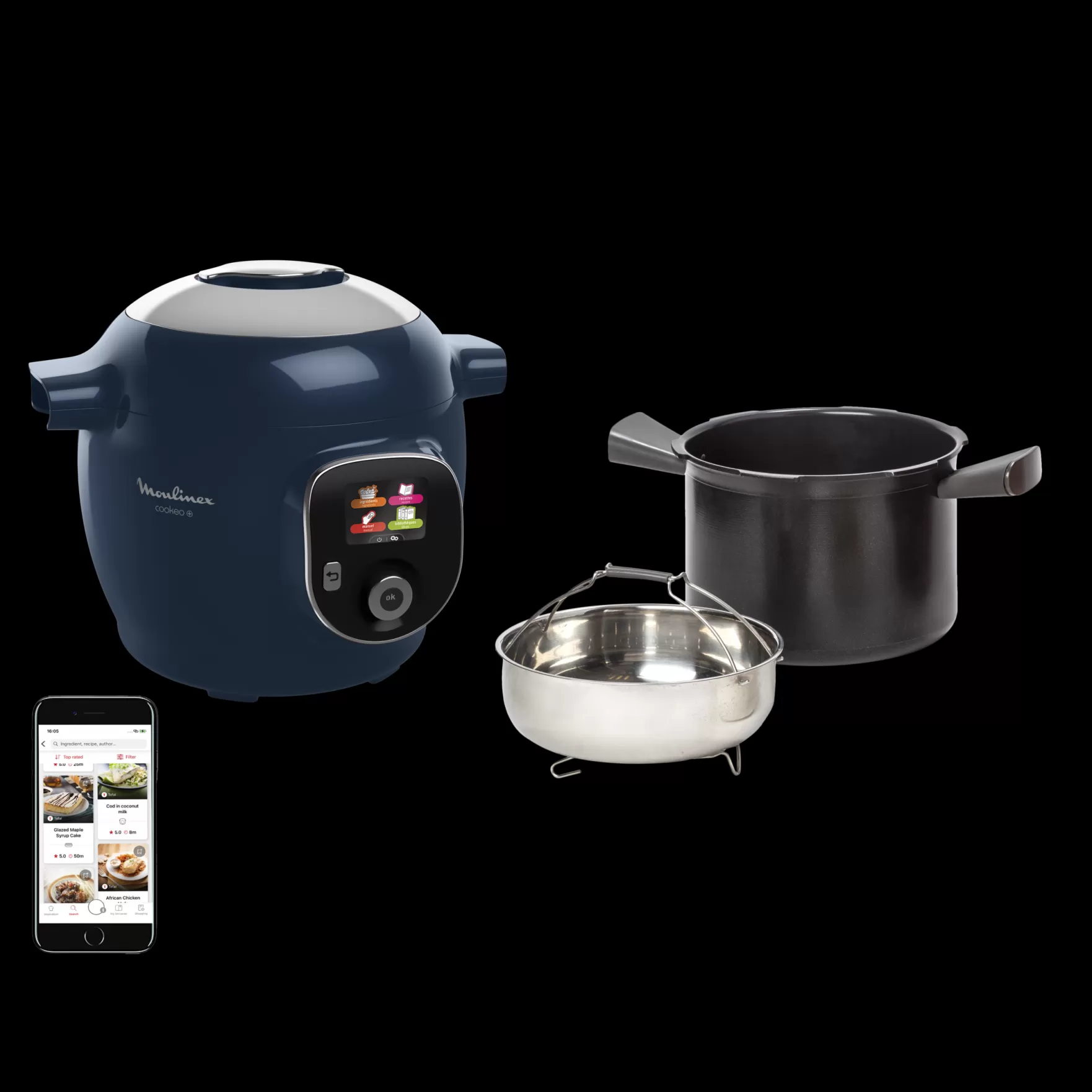 Moulinex Cookeo | Cookeo*Cookeo+ Midnight Blue 150 Receitas